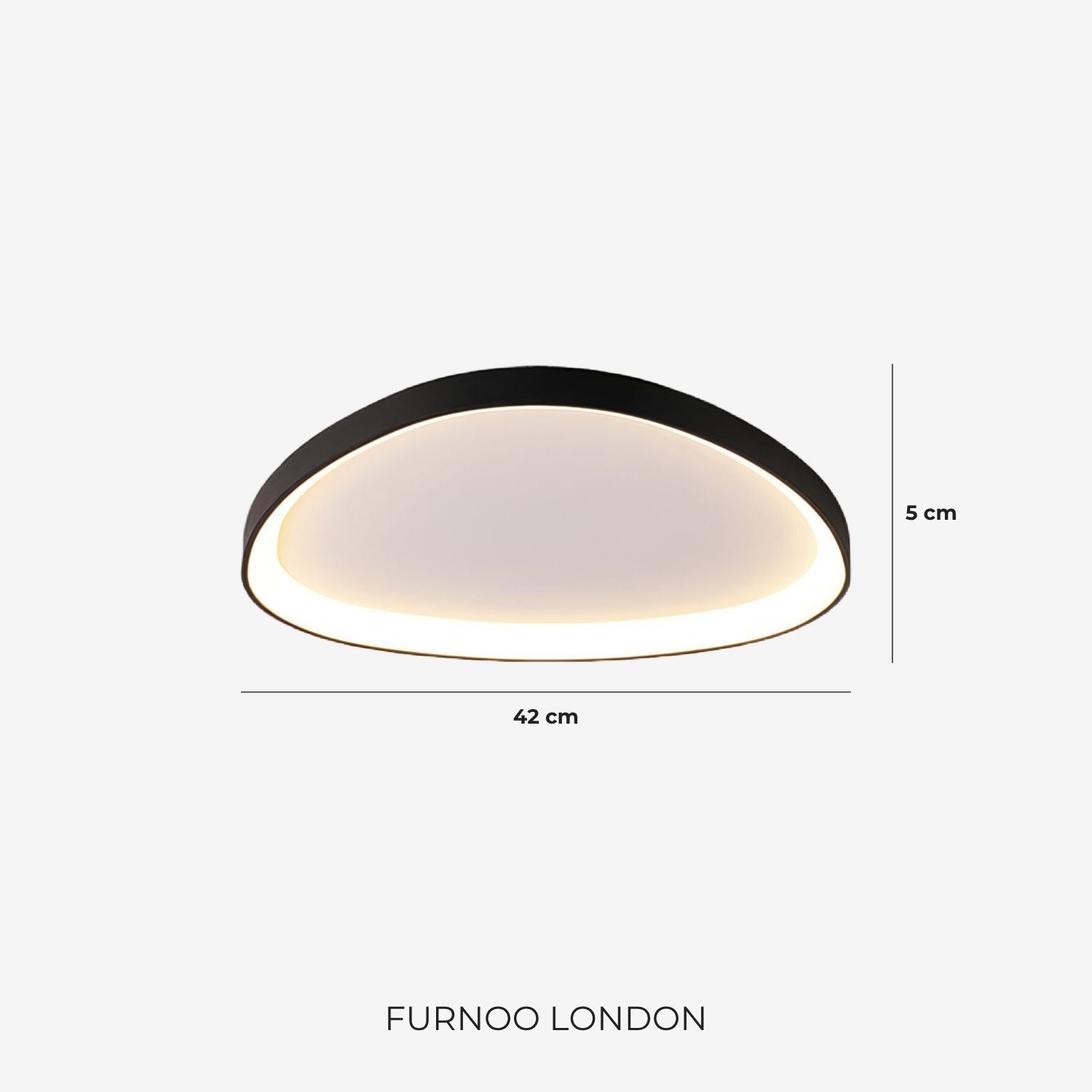 Pinnacle LED Ceiling Lamp | Minimalist Modern Ceiling Lighting with Subtle Refinement - Lamylie