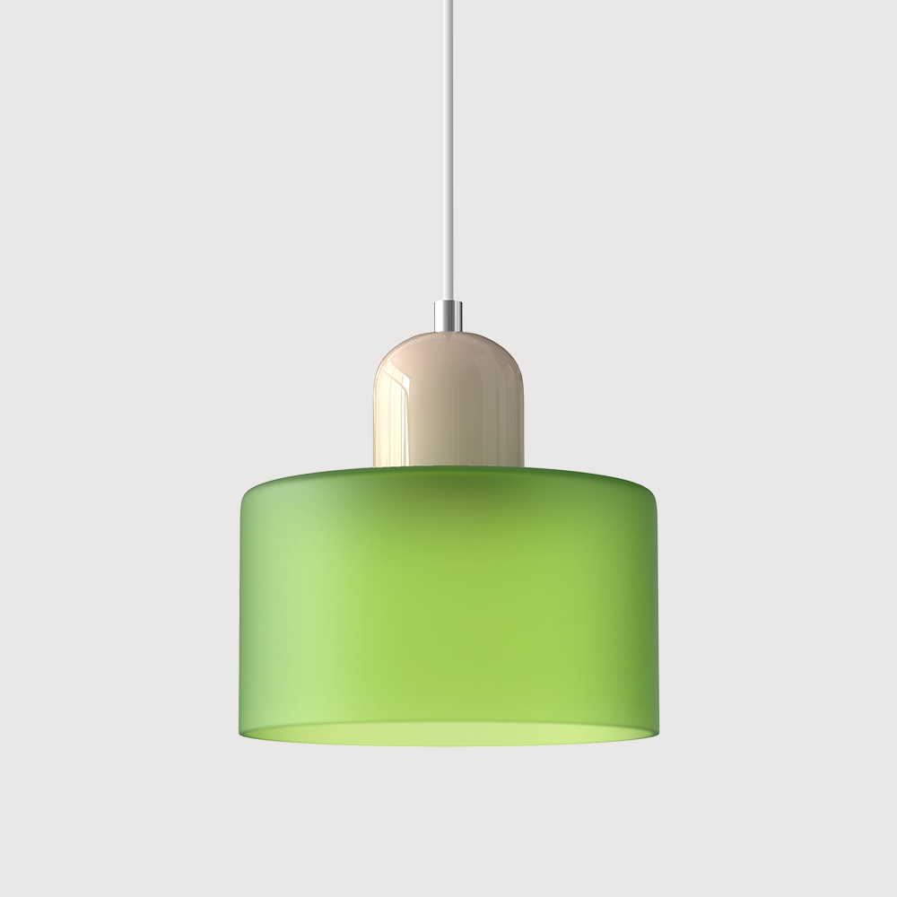 KORA Glass Pendant Lamp | Bauhaus Design Geometric Light | Adjustable | E27 | Scandinavian Interior Lighting - Lamylie