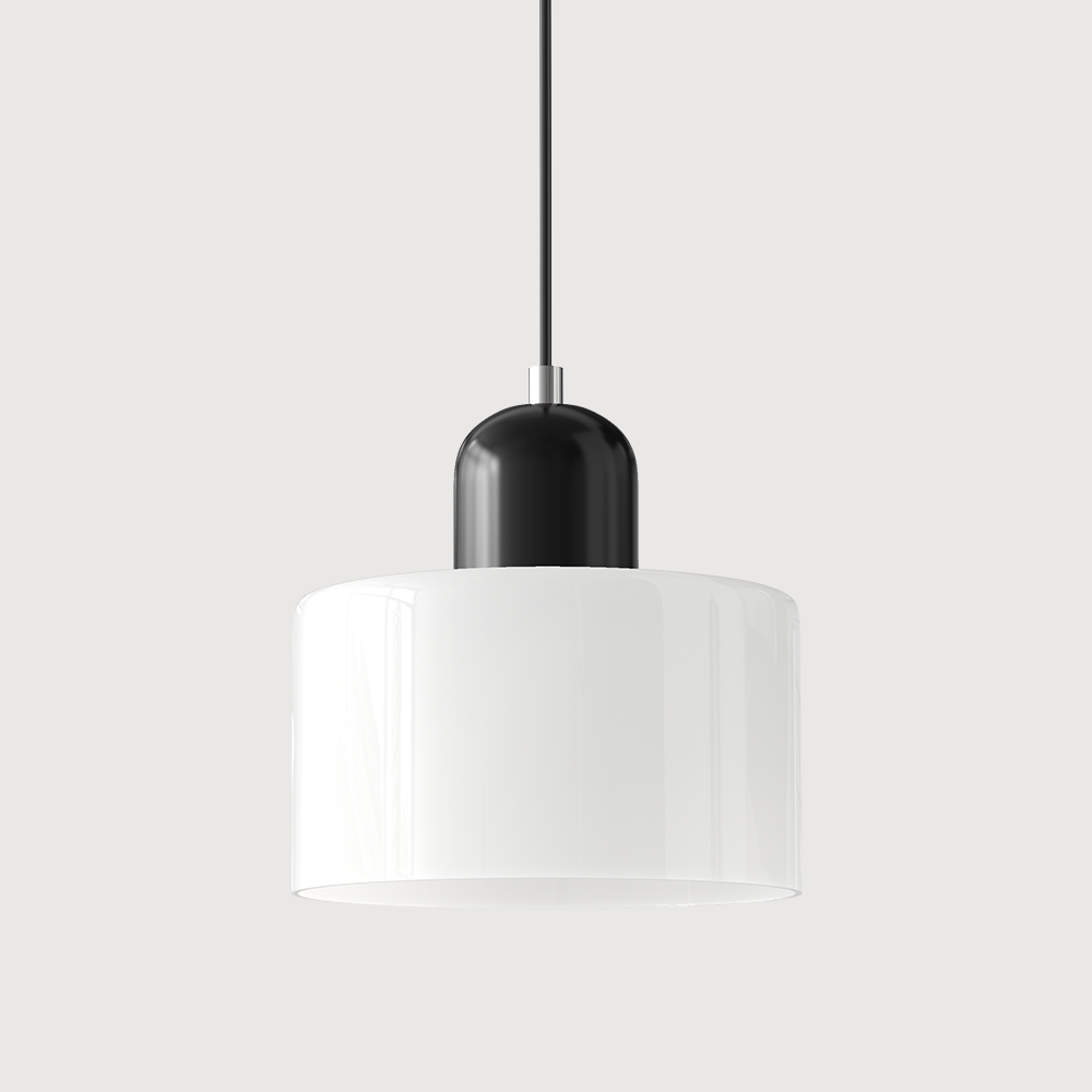 KORA Glass Pendant Lamp | Bauhaus Design Geometric Light | Adjustable | E27 | Scandinavian Interior Lighting - Lamylie