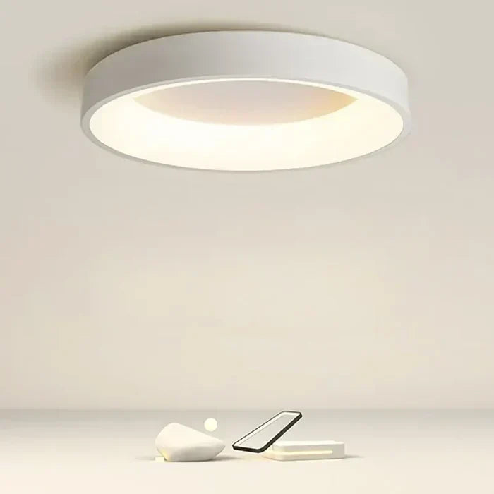 Runde LED-Deckenleuchte – nordischer Stil, warmweiß - Lamylie