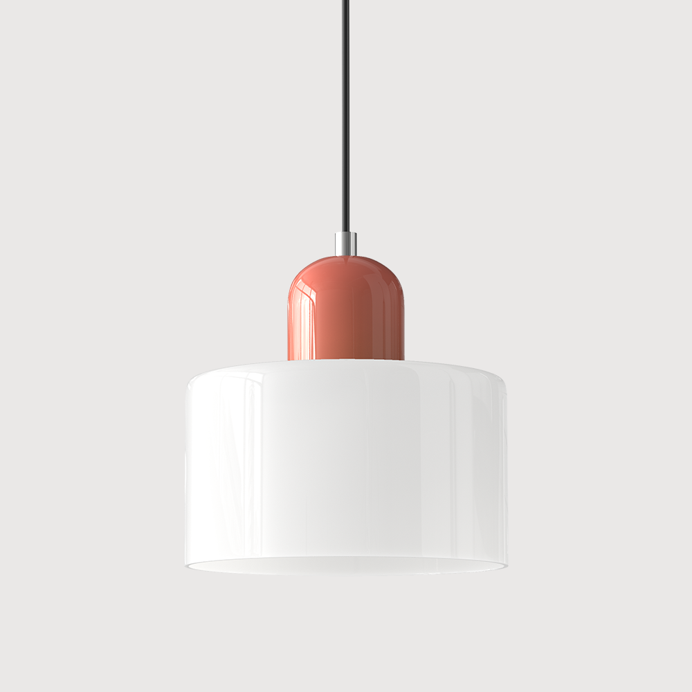 KORA Glass Pendant Lamp | Bauhaus Design Geometric Light | Adjustable | E27 | Scandinavian Interior Lighting - Lamylie
