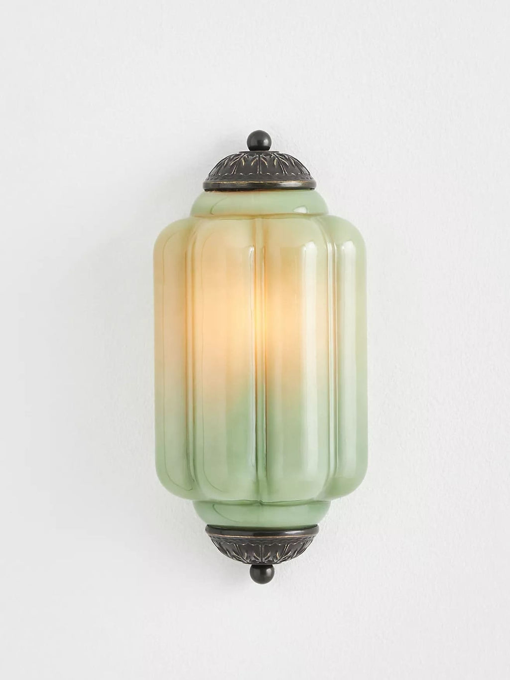 Milk Glass Wall Lamp for Bedroom Hall Scandinavian Style - Lamylie