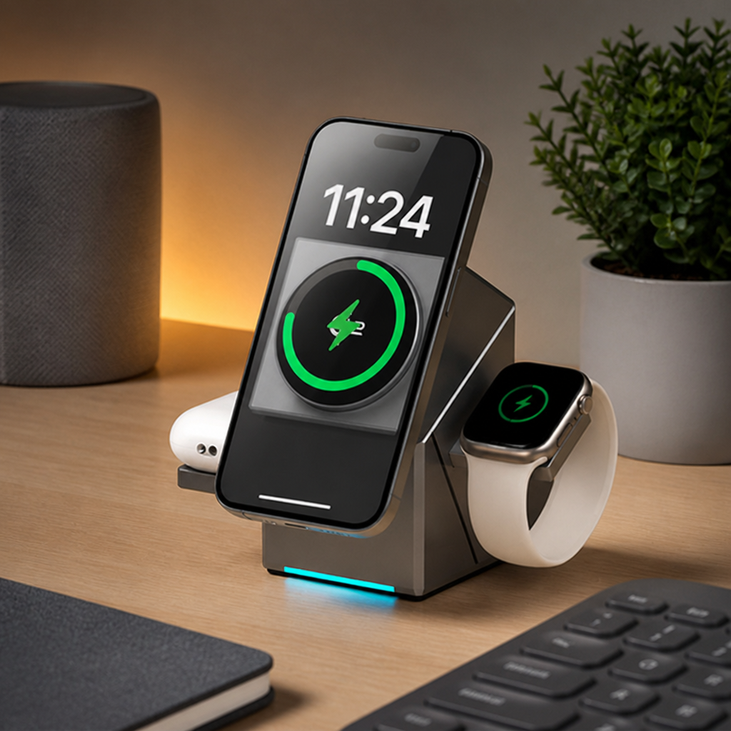 FluxCharge — اشحن كل جهاز فورًا دون فوضى أو ازدحام - Lamylie
