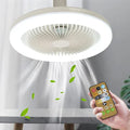 Ventilateur de plafond moderne avec éclairage LED – Rafraîchissement silencieux pour le salon et la chambre – Lamylie