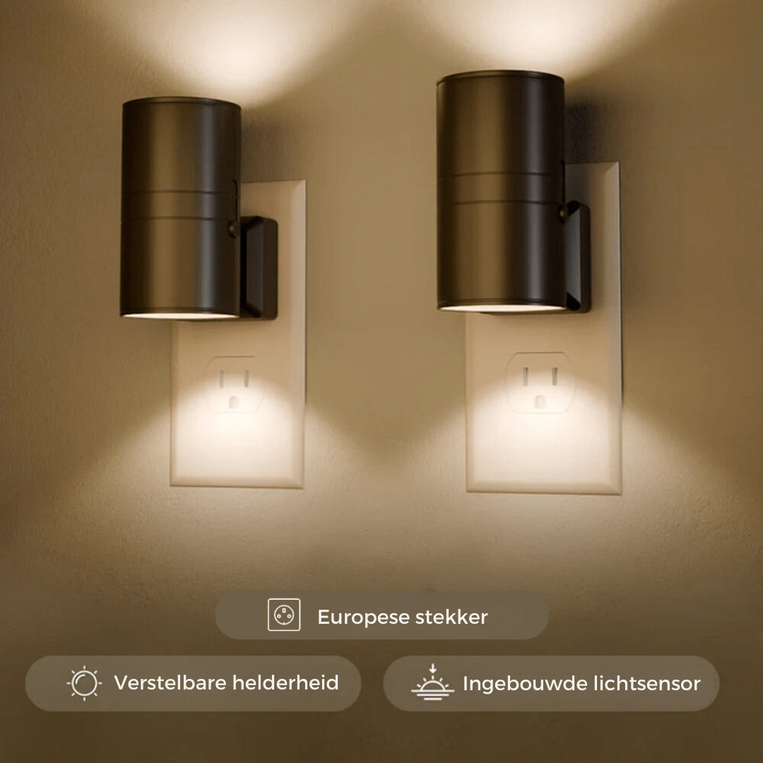 Dimmable LED Wall Lamp with Sensor — Automatic Lighting for Hallway, Stairs, and Bedroom - Lamylie
