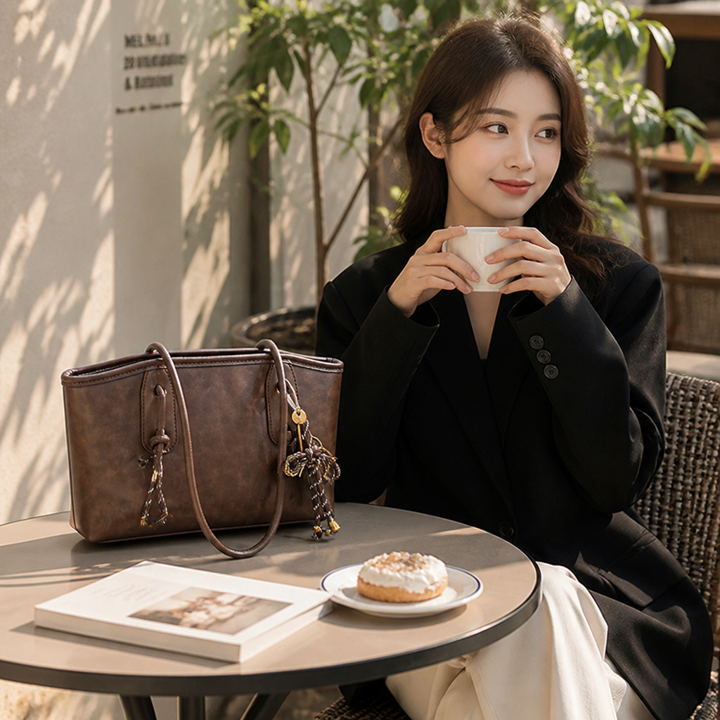 LUXORA PU Leather Shoulder Bag — Own Effortless Elegance That Powers Your Every Move - Lamylie