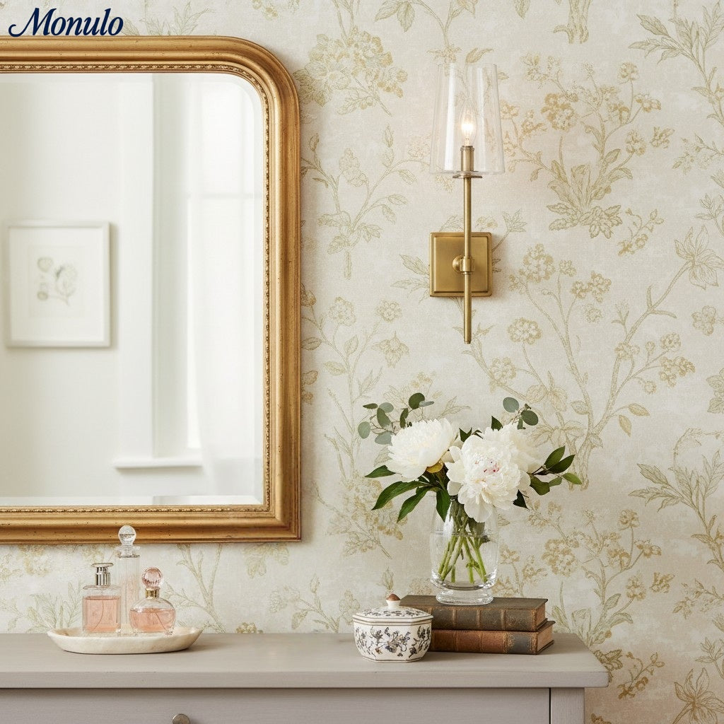 Glaswandleuchte mit klarem Glas | Einzel- bis Dreifach-Konfiguration | Elegante Badezimmerbeleuchtung - Lamylie