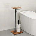 Freestanding Toilet Roll Holder | Tray for Phone and Accessories | Stable Stand | BathBridge - Lamylie
