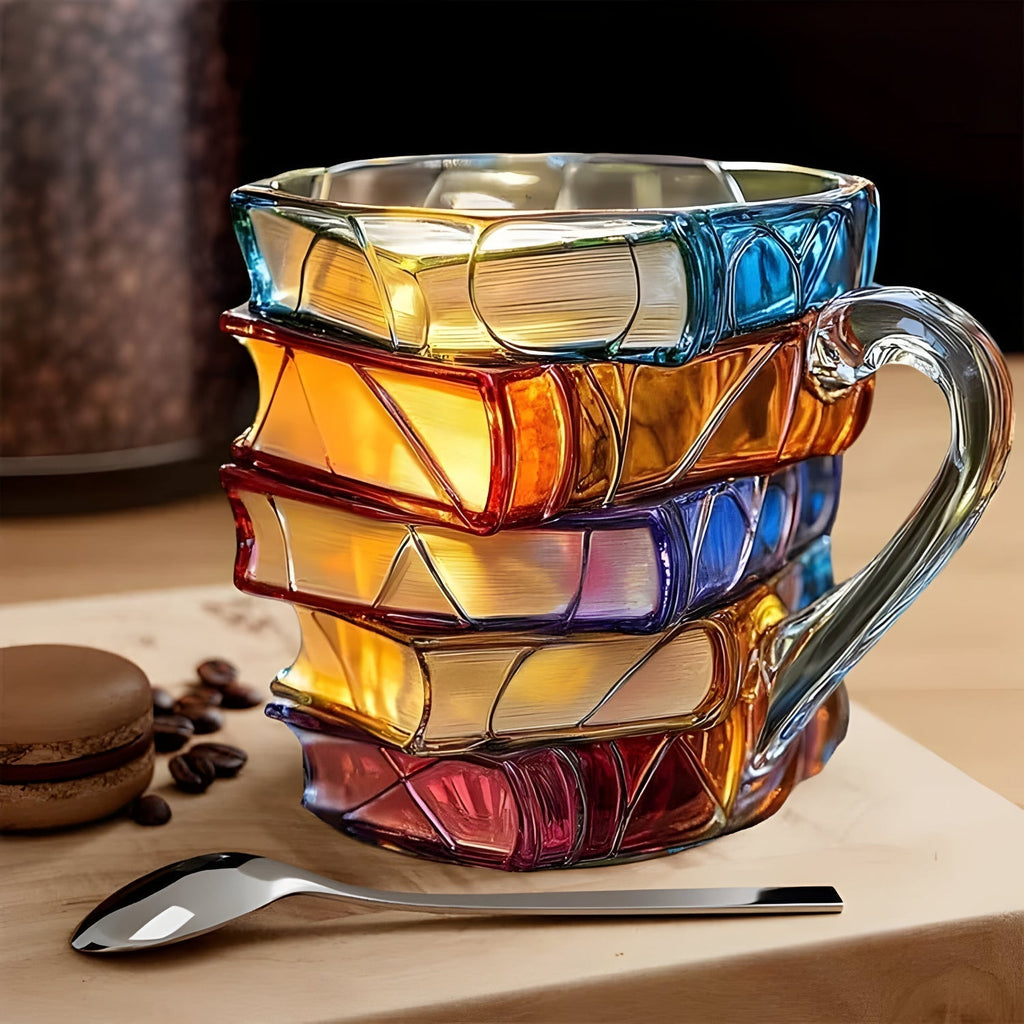 Mug | 3D Novel Design Cup | Handmade & Vibrant | For Coffee & Tea | BookLume - Lamylie