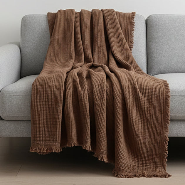 Trapunta leggera in cotone mussola Bohobreeze — design traspirante e rinfrescante