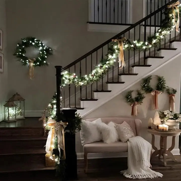 LED Holiday Tree String Lights – Bright & Secure Christmas Decor Lighting - Lamylie