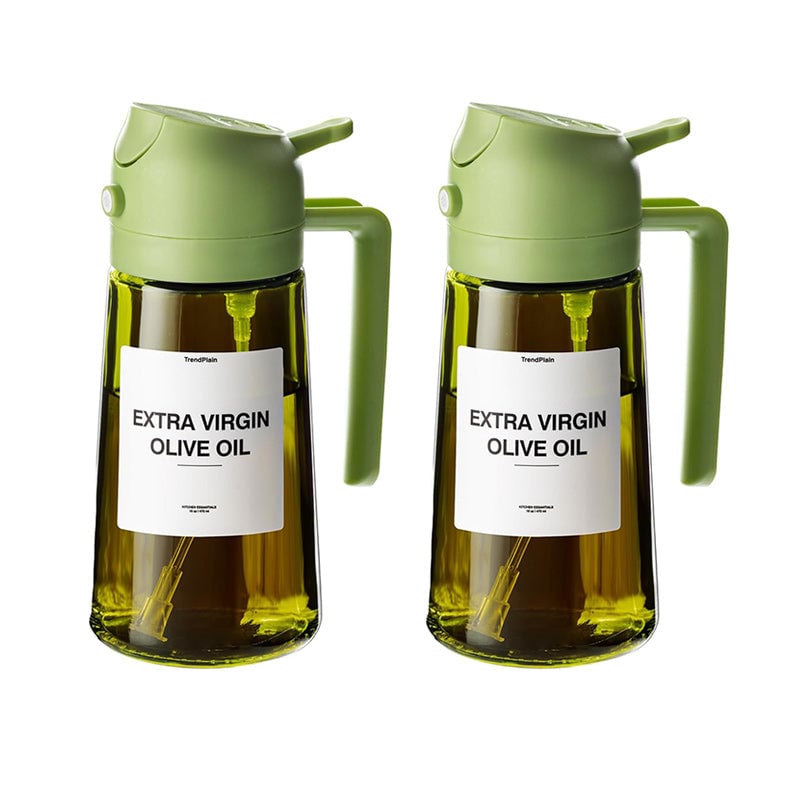 Dispensador y pulverizador de aceite de vidrio de doble función para la cocina - Lamylie