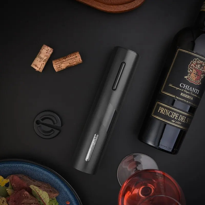 Electric Wine Opener with Charging Station | Automatic Corkscrew for Easy Wine Opening - Lamylie