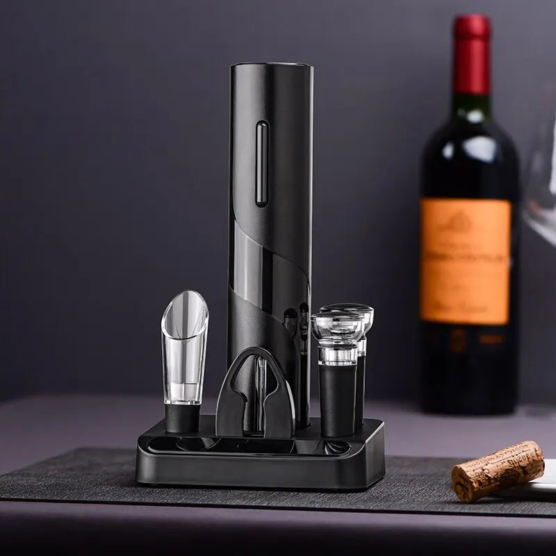 Electric Wine Opener with Charging Station | Automatic Corkscrew for Easy Wine Opening - Lamylie