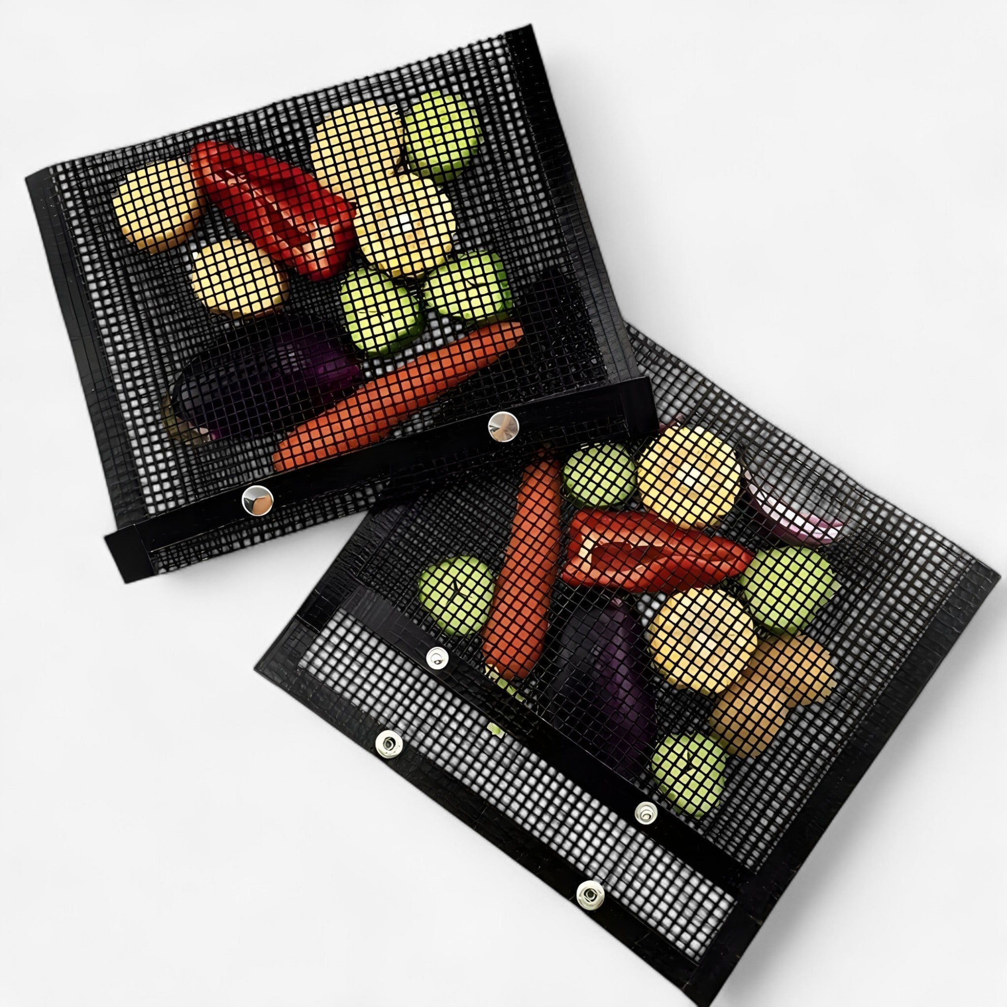 Antihaft-Grilltaschen, 3er-Set, für Gemüse und Fleisch – Lamylie