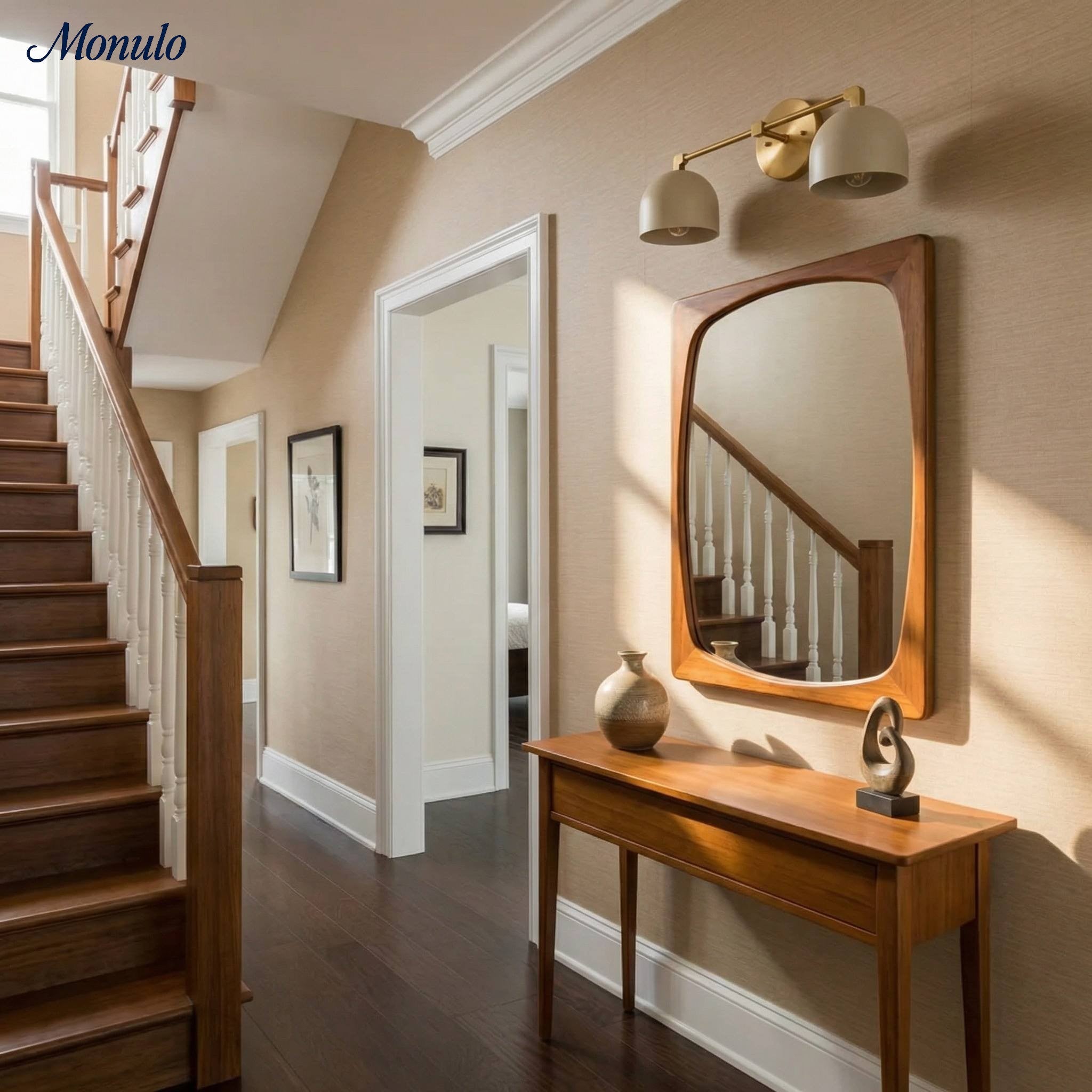 Wall Lamp Dome Shade Mid-Century Retro Design Bathroom Hallway - Lamylie
