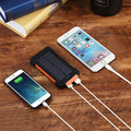 Kettős USB-s napelemes töltőbank 20,000mAh kapacitással és LED-fénnyel - Lamylie