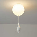 Lampe de plafond LED ballon CosmoNest — Motif d’ours suspendu, accents de ballons éclatants