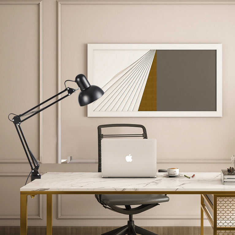 Minimalistisk bordslampa i järn med justerbar hållare | Finns i flera färger för moderna interiörer – Lamylie