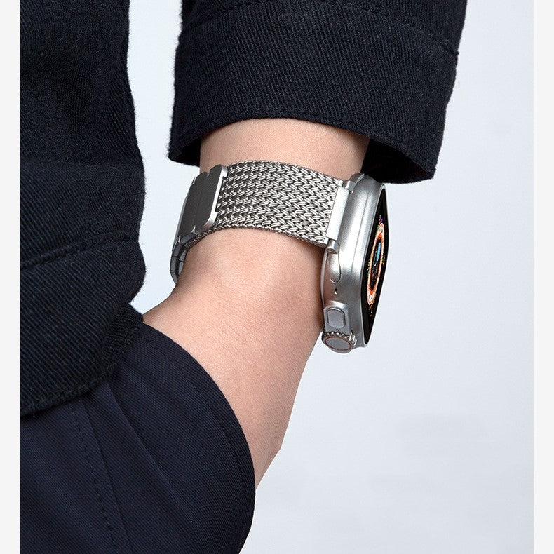 Magnetisches geflochtenes Armband als Zubehör für die Aurora-Smartwatch – Lamylie