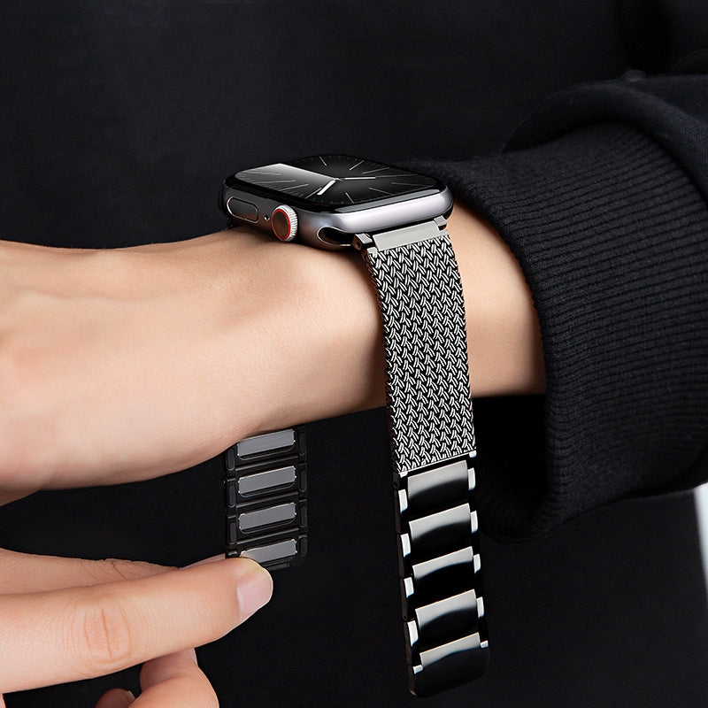 Magnetisches geflochtenes Armband als Zubehör für die Aurora-Smartwatch – Lamylie