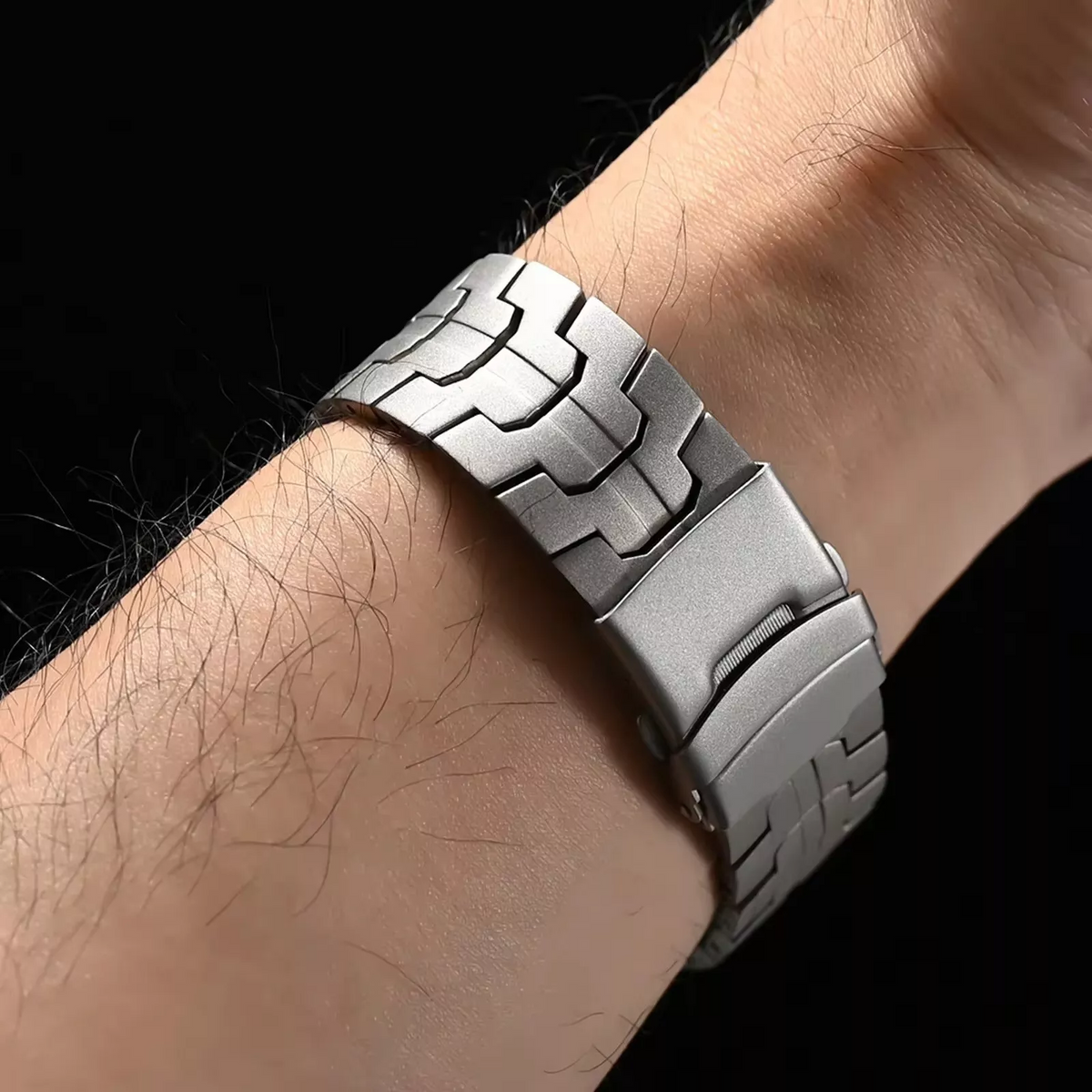 Aurora-Titanarmband – Verstellbare Faltschließe für die Samsung Galaxy Watch Ultra