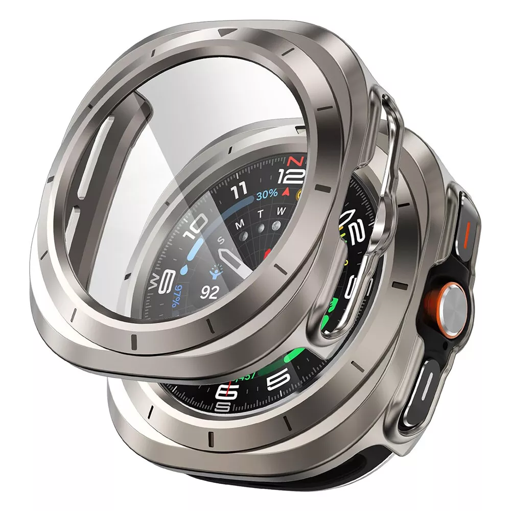 Funda protectora ultrarresistente NovaGuard — Protector de pantalla de vidrio templado para Galaxy Watch Ultra de 47mm