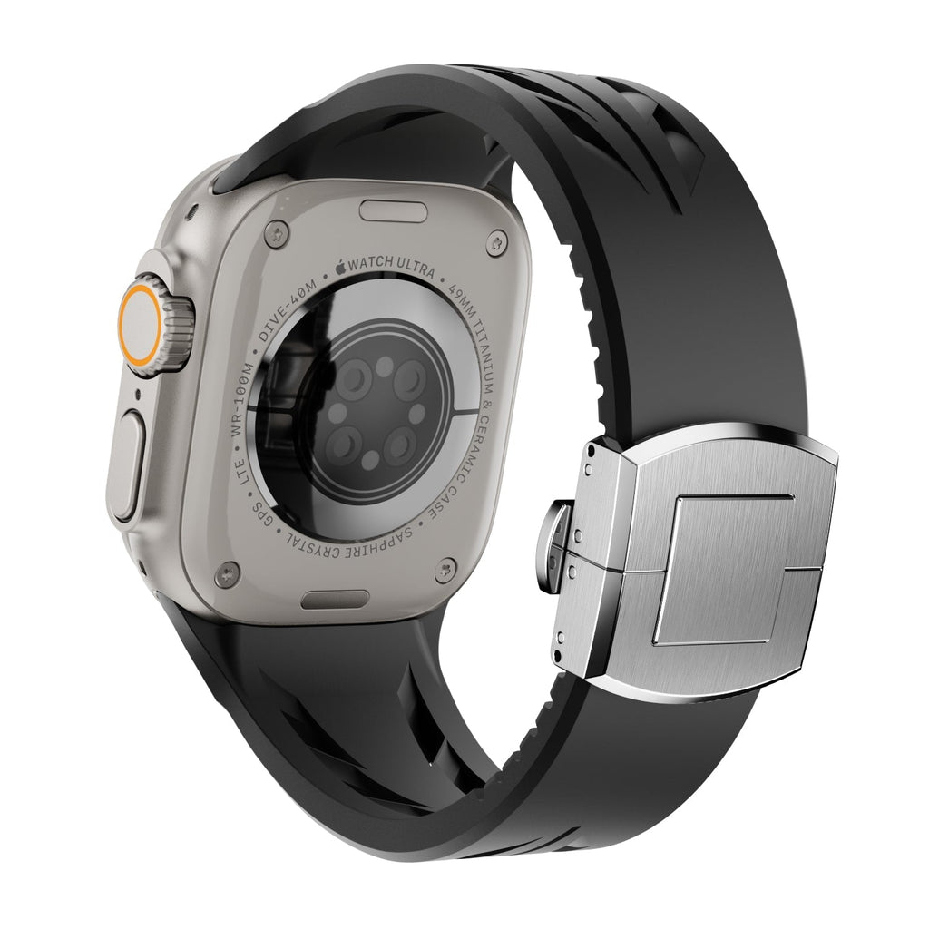 Silikonový řemínek FKM pro chytré hodinky - Kompatibilní s Apple Watch - Lamylie
