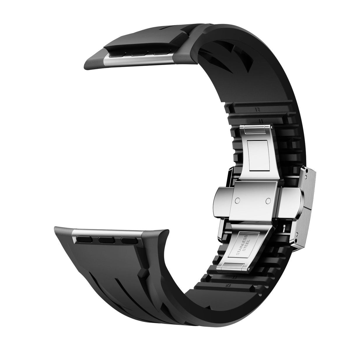 Silikonový řemínek FKM pro chytré hodinky - Kompatibilní s Apple Watch - Lamylie