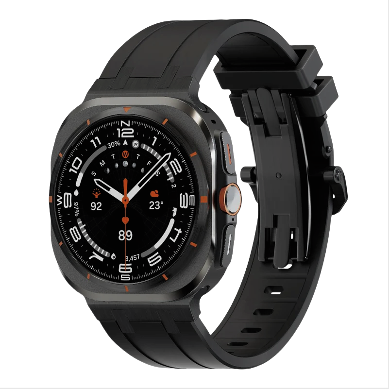 Bracelet en silicone avec adaptateur en titane NovaFlex pour Samsung Watch Ultra