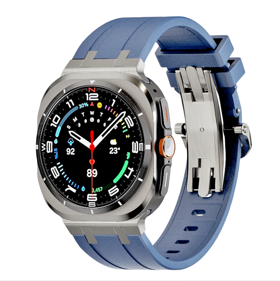 Bracelet en silicone avec adaptateur en titane NovaFlex pour Samsung Watch Ultra