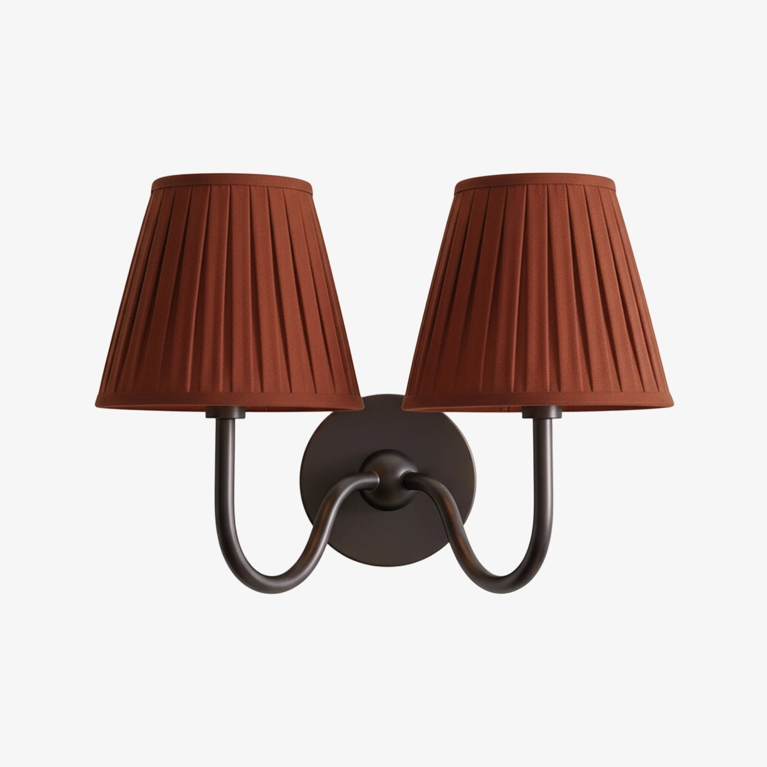 Wall Lamp with Pleated Fabric Shade | Classic Lighting for Bedroom and Living Room - Lamylie