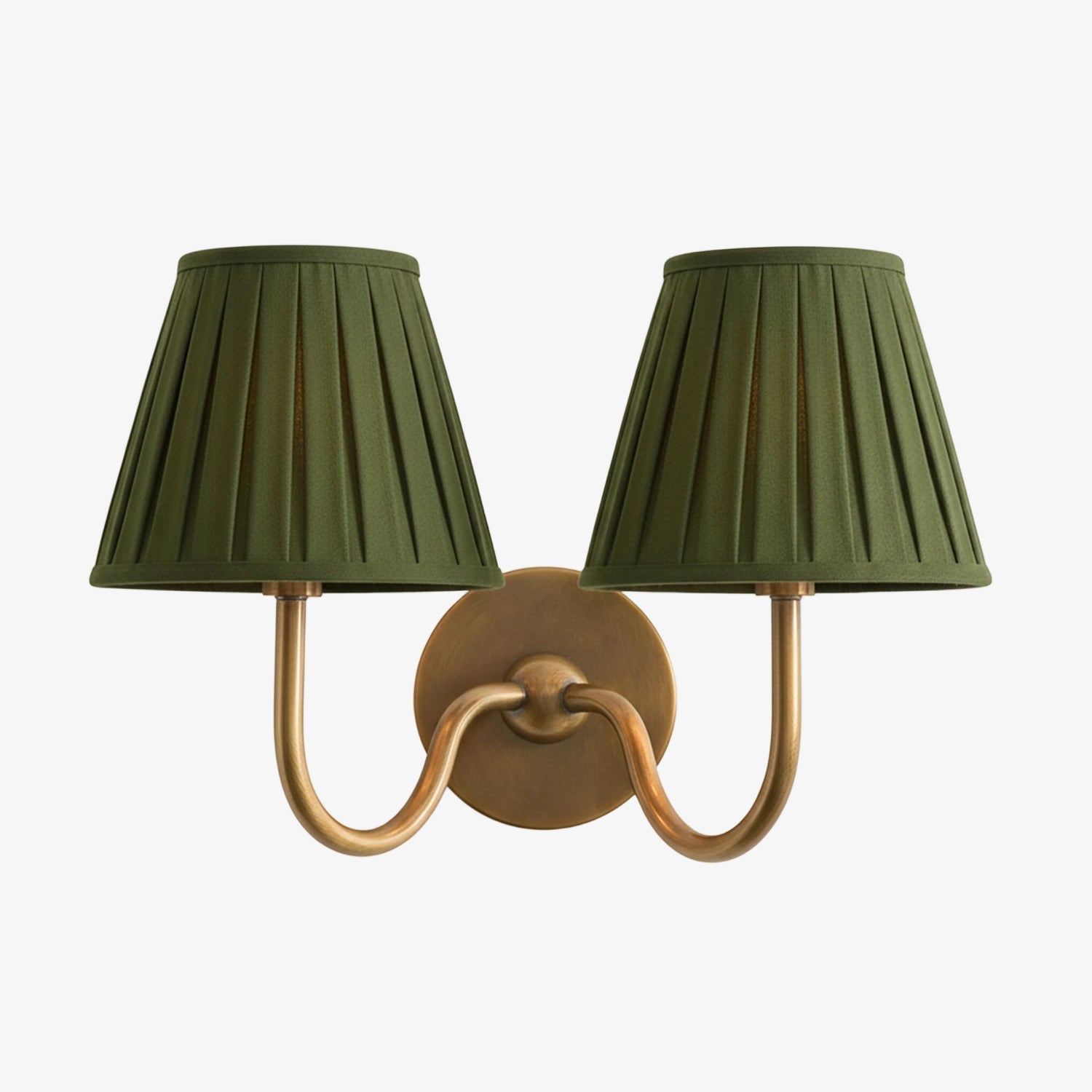 Wall Lamp with Pleated Fabric Shade | Classic Lighting for Bedroom and Living Room - Lamylie