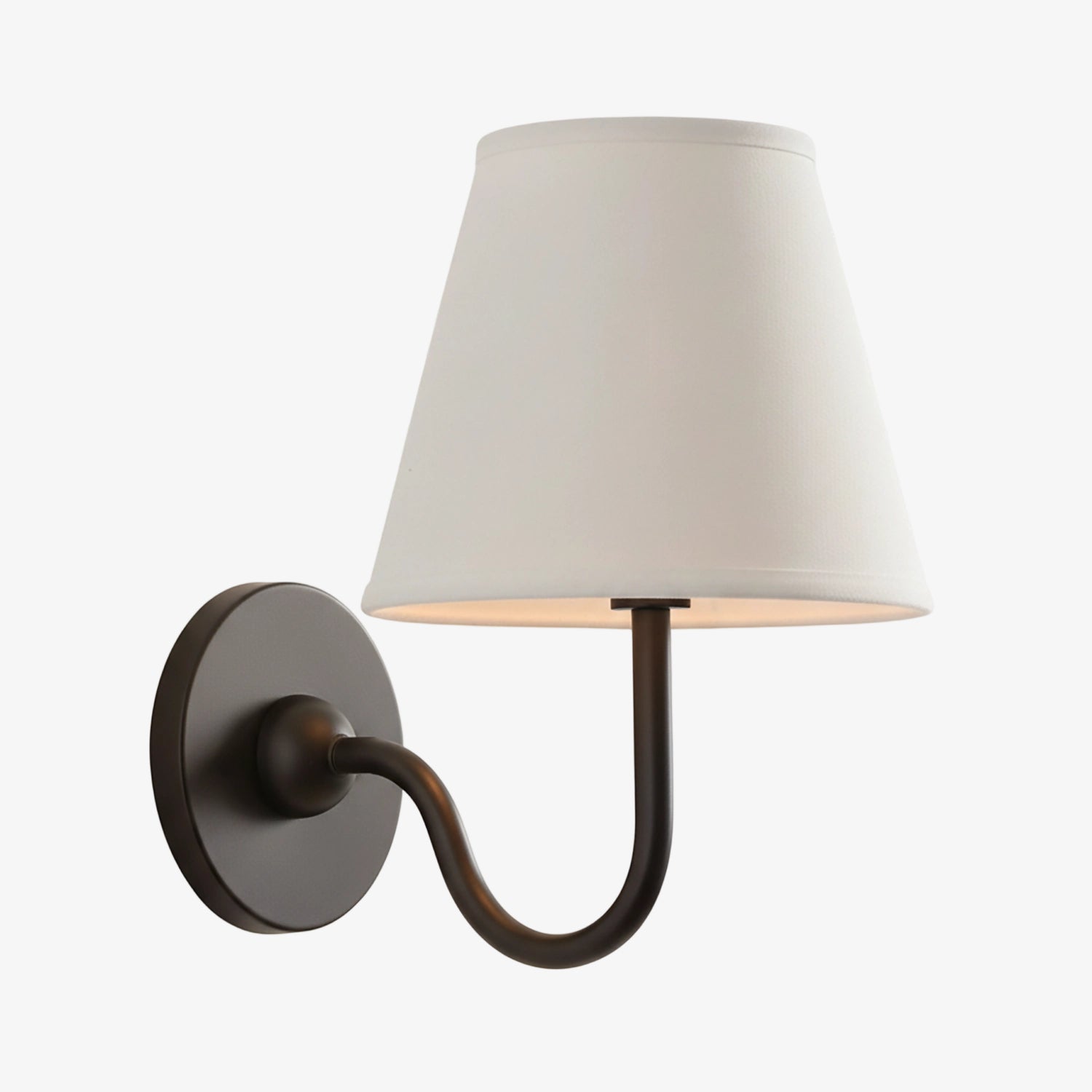 Wall Lamp with Pleated Fabric Shade | Classic Lighting for Bedroom and Living Room - Lamylie