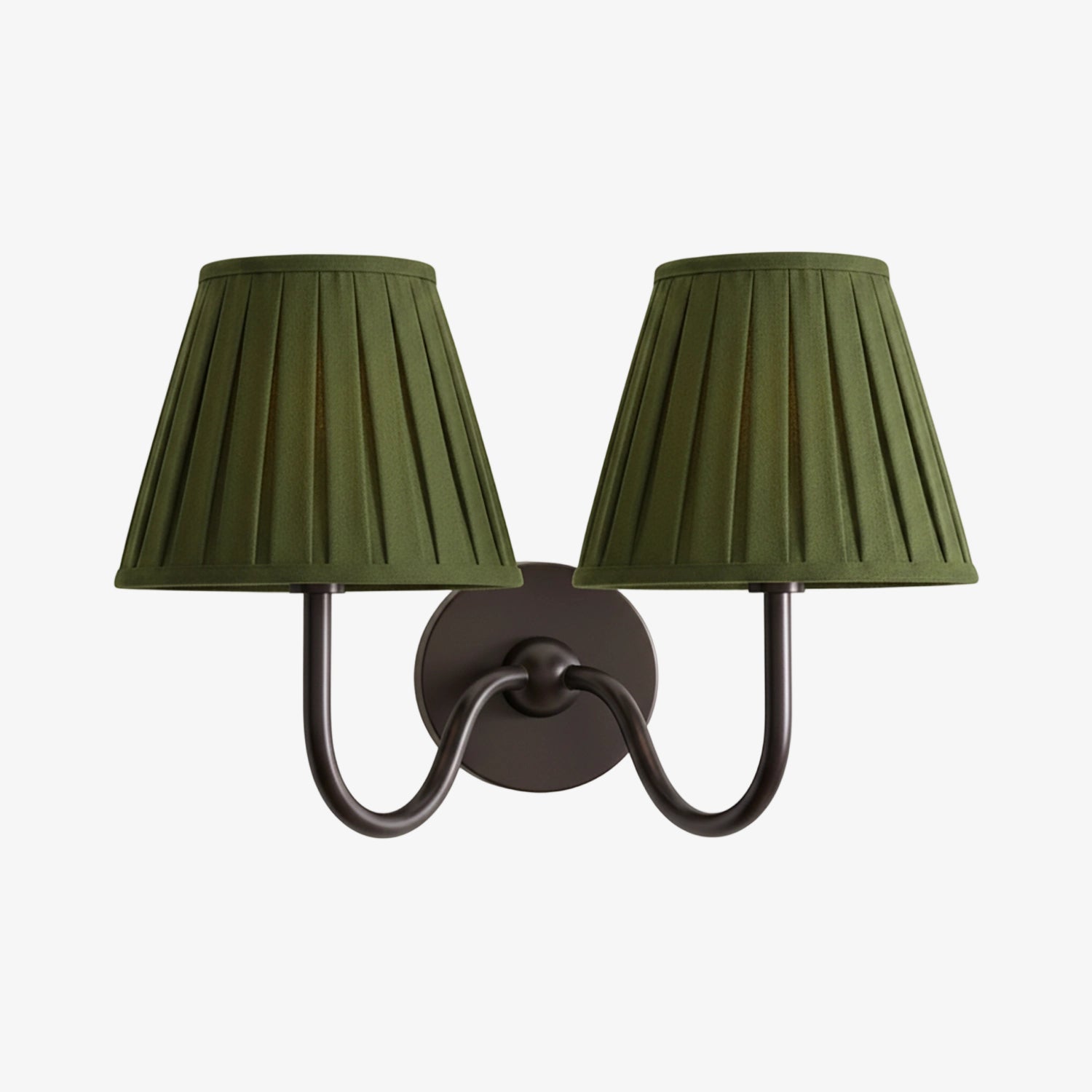 Wall Lamp with Pleated Fabric Shade | Classic Lighting for Bedroom and Living Room - Lamylie