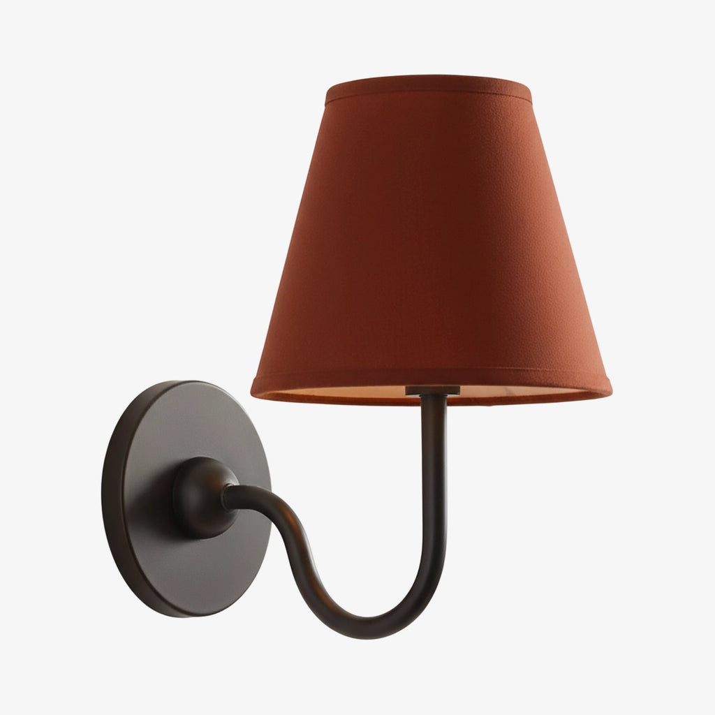 Wall Lamp with Pleated Fabric Shade | Classic Lighting for Bedroom and Living Room - Lamylie