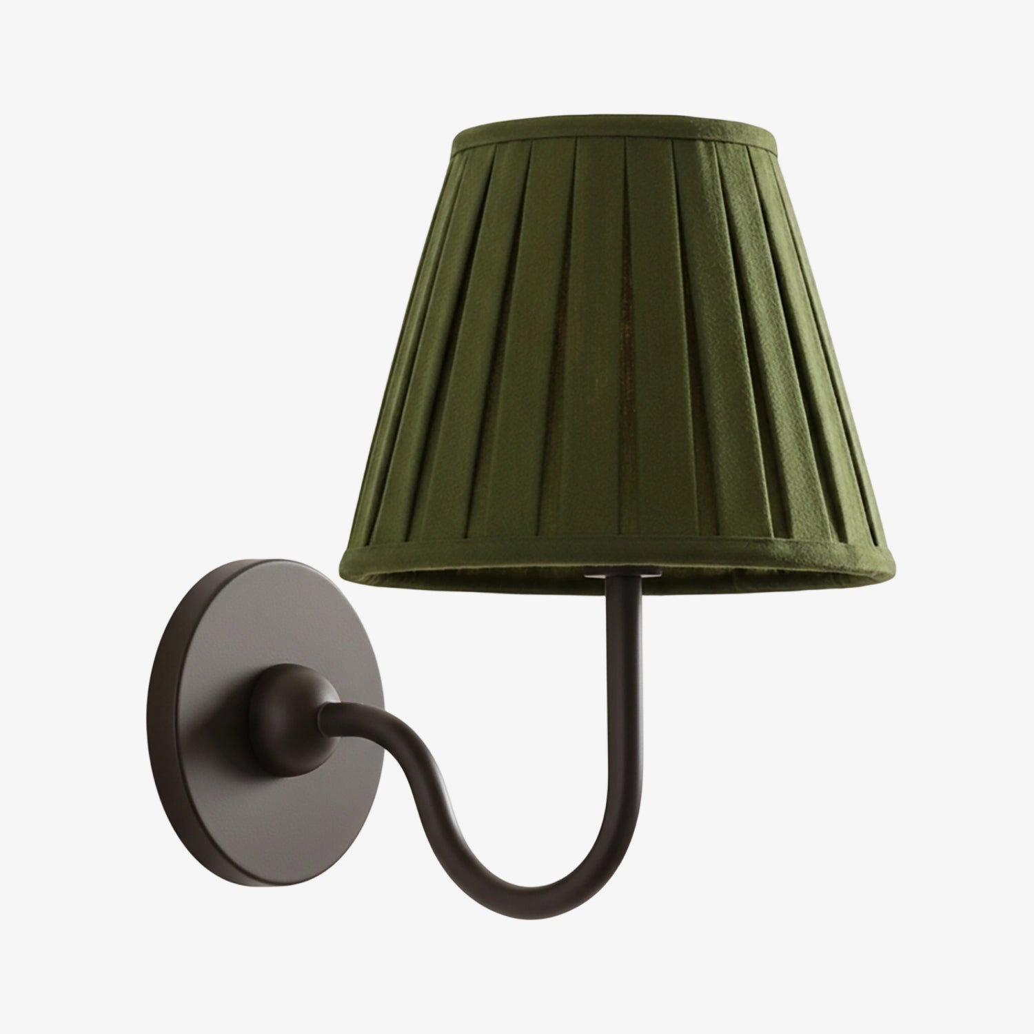 Wall Lamp with Pleated Fabric Shade | Classic Lighting for Bedroom and Living Room - Lamylie