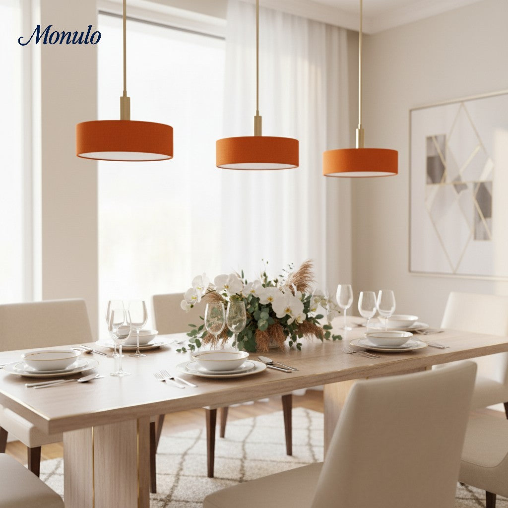 Porcelain Pendant Lamp Minimalist Design White Green Black Orange Yellow Dining Room Kitchen - Lamylie