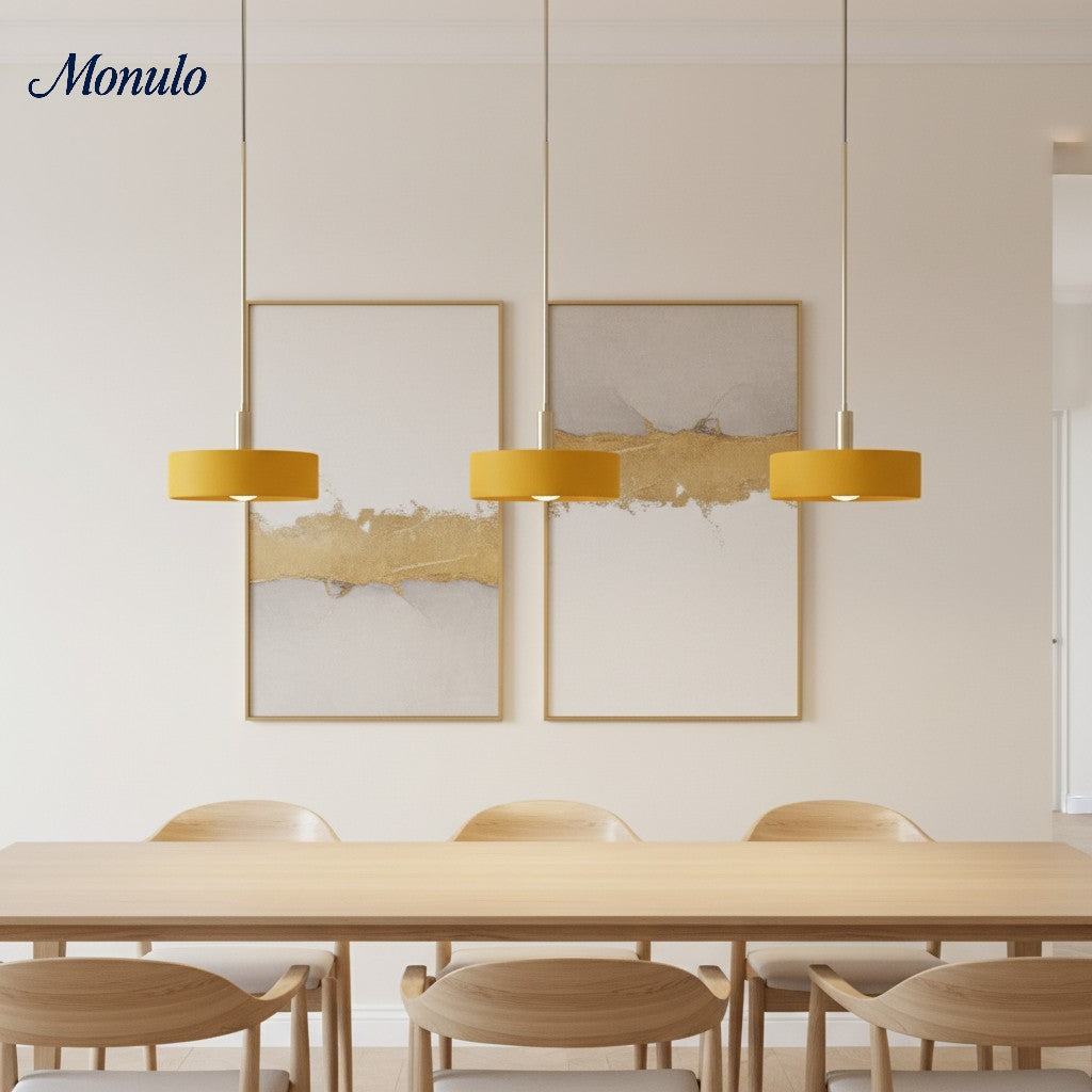 Porcelain Pendant Lamp Minimalist Design White Green Black Orange Yellow Dining Room Kitchen - Lamylie