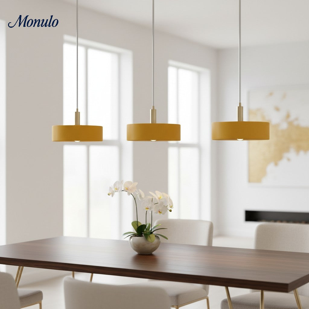 Porcelain Pendant Lamp Minimalist Design White Green Black Orange Yellow Dining Room Kitchen - Lamylie