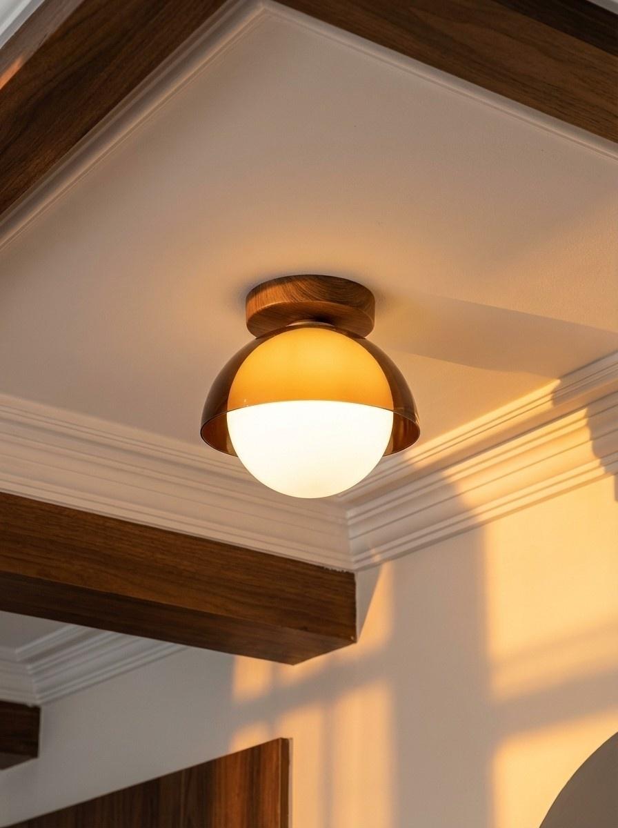 Vintage Ceiling Lamp with Sunset Tones for Hallway and Entrance | Modern Ambient Lighting - Lamylie