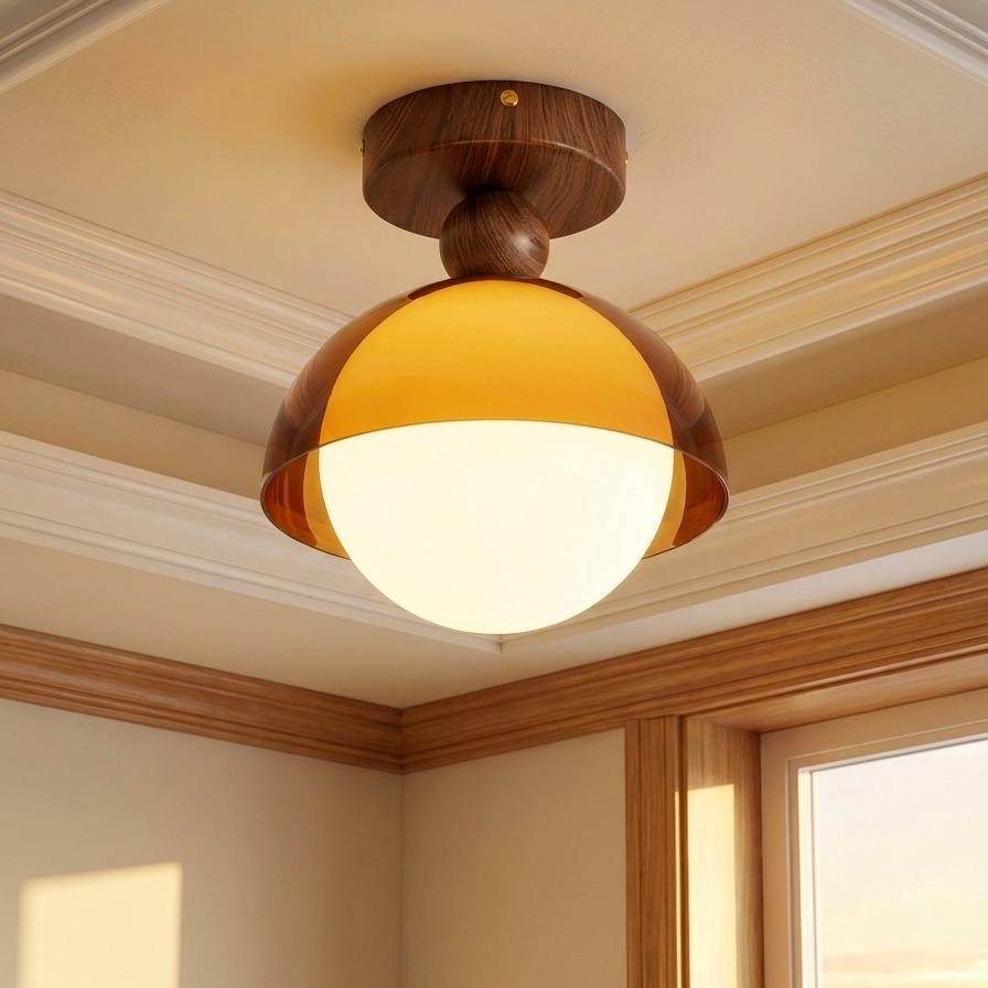 Vintage Ceiling Lamp with Sunset Tones for Hallway and Entrance | Modern Ambient Lighting - Lamylie