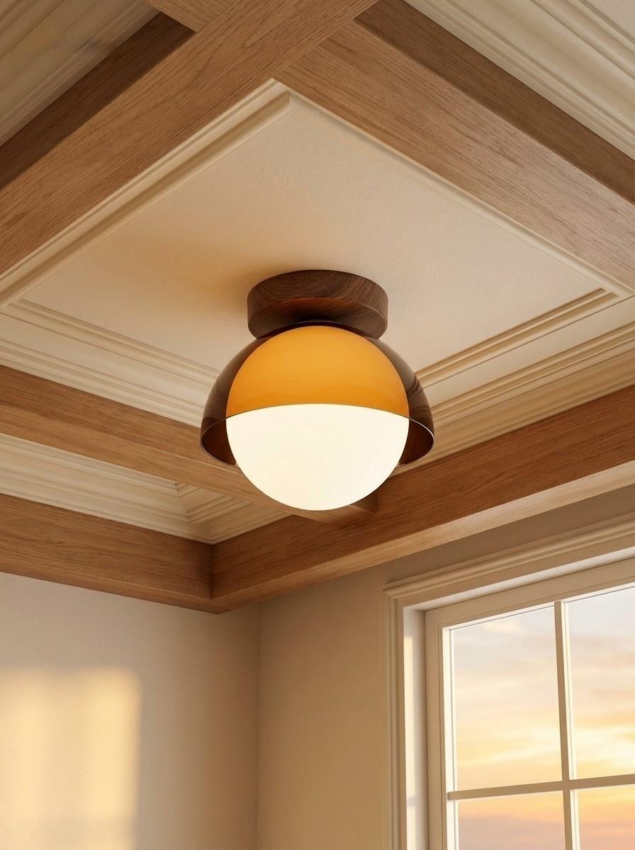 Vintage Ceiling Lamp with Sunset Tones for Hallway and Entrance | Modern Ambient Lighting - Lamylie