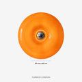 NARA Skulpturale Donut-Lampe mit 3 Farbtemperaturen | Dimmbar Glas-Tischlampe Bauhaus-Design Touch-Steuerung Wandmontierbar Ambientebeleuchtung - Lamylie