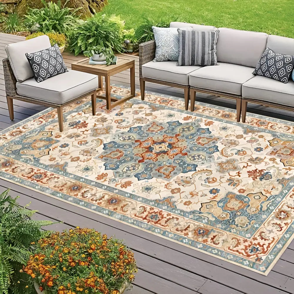 Tapis d’extérieur | Base en PVC antidérapante | Design nordique | FjordFloor - Lamylie