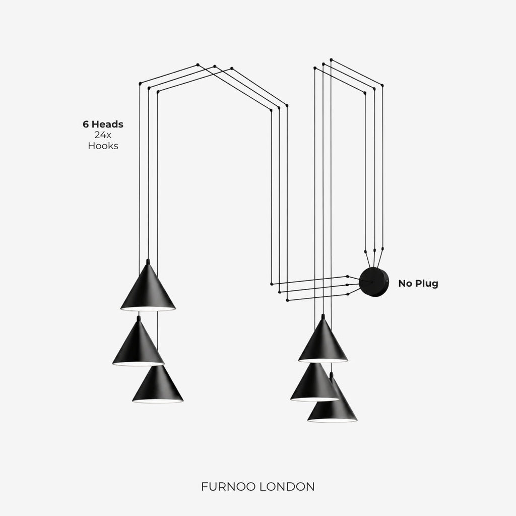 Stella Pendelleuchte | Aluminium Geometrisches Design mit verstellbarer Kabellänge und LED-Beleuchtung - Lamylie