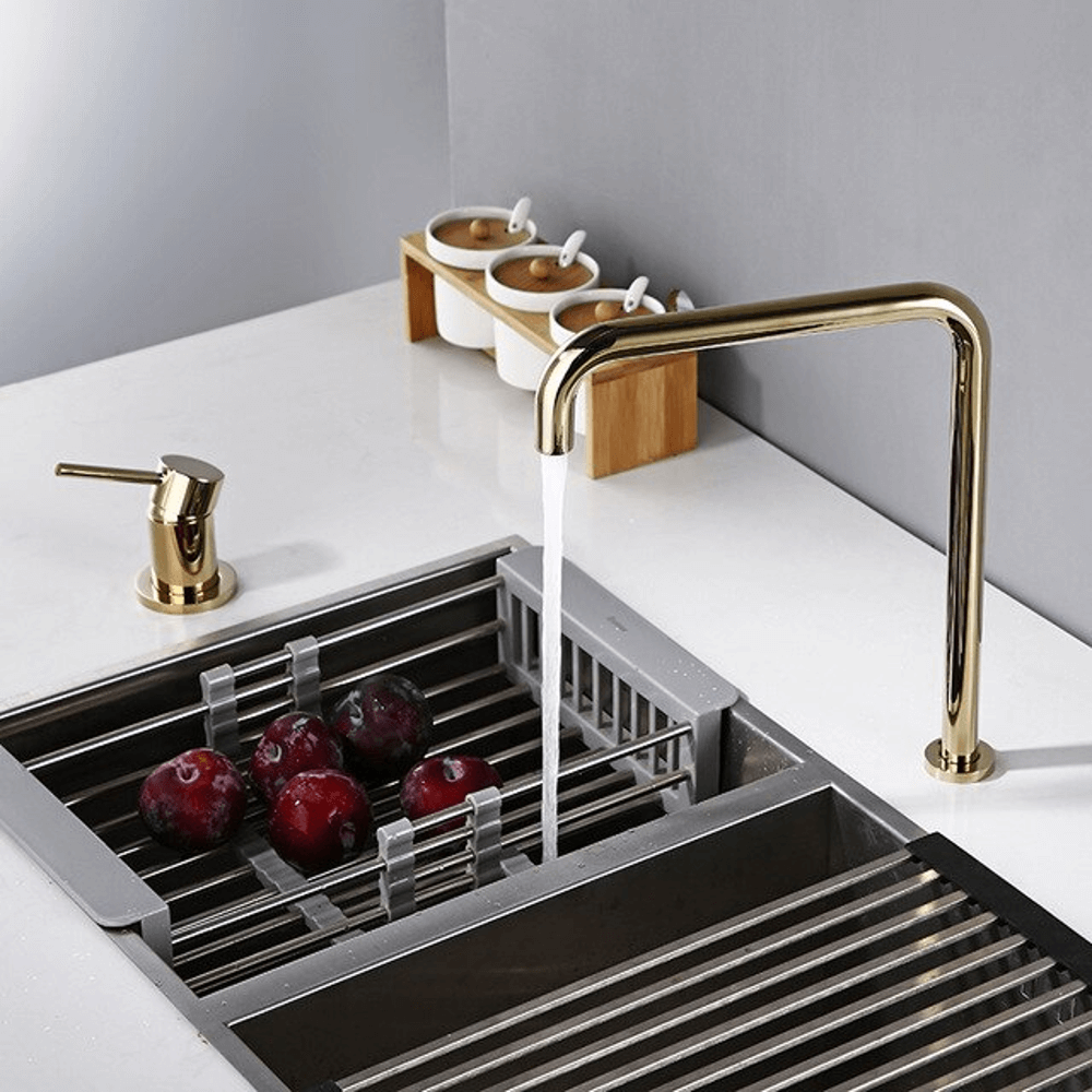 Moderner Küchenwasserhahn aus massivem Messing – langlebiges und stilvolles Design – Lamylie