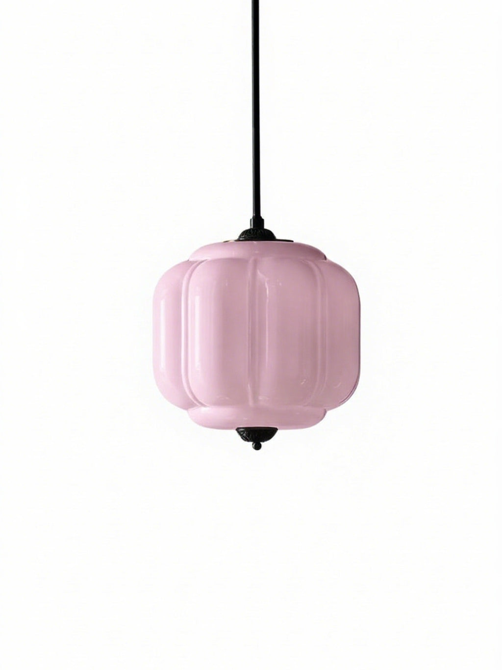 Vintage Milk Glass Pendant Lamp with Wavy Edge | Scandinavian Atmosphere Lighting for Kitchen and Bedroom - Lamylie