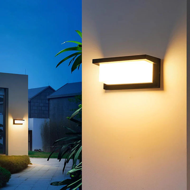 Outdoor LED Wall Lantern with Motion Detector – 20W Weather-Resistant - Lamylie