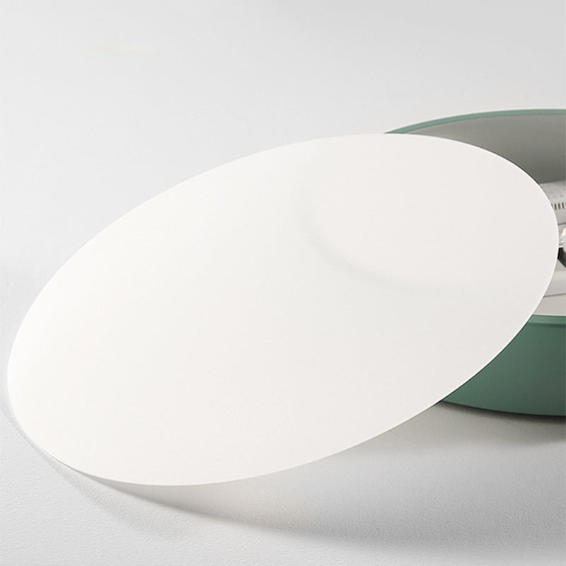 Modern Round Ceiling Lamp Acrylic for Bedroom White Grey Green Pink Yellow Blue Black LED Flush Mount Lighting 30cm 40cm 50cm 60cm - Lamylie